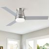 48 in. Integrated LED Farmhouse Indoor/Outdoor Nickel Smart Ceiling Fan with Remote Control
