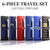 6-piece travel set, men's eau de toilette spray, long-lasting fragrance, 6 different flavors, The Perfect Holiday, Date & Party Gift