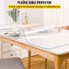 VEVOR Plastic Table Cover 40 x 80 Inch, 1.5 mm Thick Clear Table Protector, Rectangle Clear Desk Mat