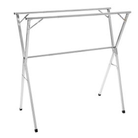 VEVOR Clothes Drying Rack, 2-Tier Telescopic Laundry Dryer Rack, Stainless Steel Drying Racks with 30 Windproof Holes and 2 Shoe Hooks