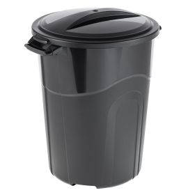 32 Gallon Injection Molded Trash Can - Black - TI0070