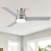48 in. Integrated LED Farmhouse Indoor/Outdoor Nickel Smart Ceiling Fan with Remote Control