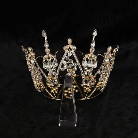 Alloy Electroplate Crowns Korean Style (Color: G4382 gold)
