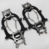 1 pair Outdoor ice claw anti slip shoe cover hiking shoe nail chain stainless steel anti slip snow climbing anti fall shoe nail chain