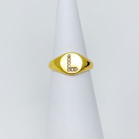 Shine Me Initial Ring (Letter: L)