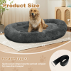 Large Dog Bed 67x43x8 Inches - Super Soft, Machine Washable & Portable With Handles, Non-Slip Bottom For Safety