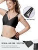 Bras for Women Wireless Deep V Mesh Comfortable Bralette Supportive Tshirt Bra No Underwire Seamless Push Up Full Coverage Everyday Bras