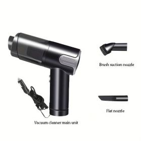 (FST-GZ-023/FST-GZ-024)Wired red/silver Car vacuum cleaner  home handheld mini desktop vacuum cleaner portable (Color: Silver)