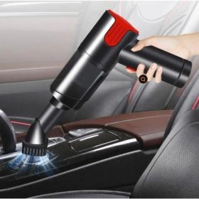 (FST-GZ-023/FST-GZ-024)Wired red/silver Car vacuum cleaner  home handheld mini desktop vacuum cleaner portable (Color: Red)