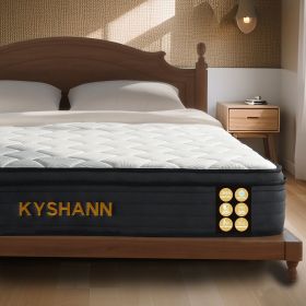 Queen Mattress, 12 Inch Queen Hybrid Mattress in a Box, Upgrade Individually Pocket Springs, Medium Firm, Pressure Relief (size: 10 inch queen)